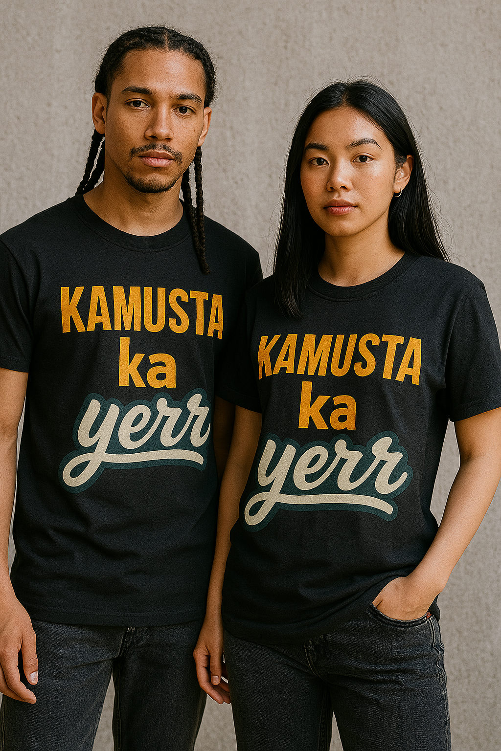 KAMUSTA KA YERR! (BLACK UNISEX SHIRT)